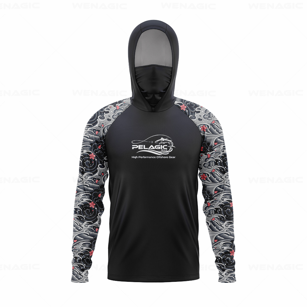 Fishing Hoodie - attrezzatura pelagica Camicia da pesca con